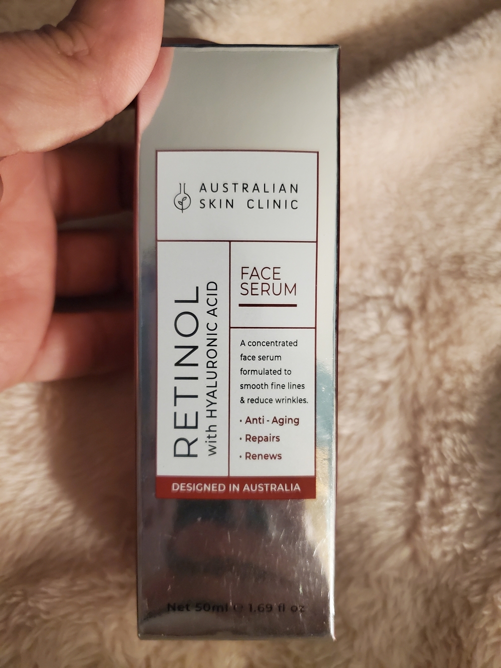 Retinol Face Serum - Silver & White